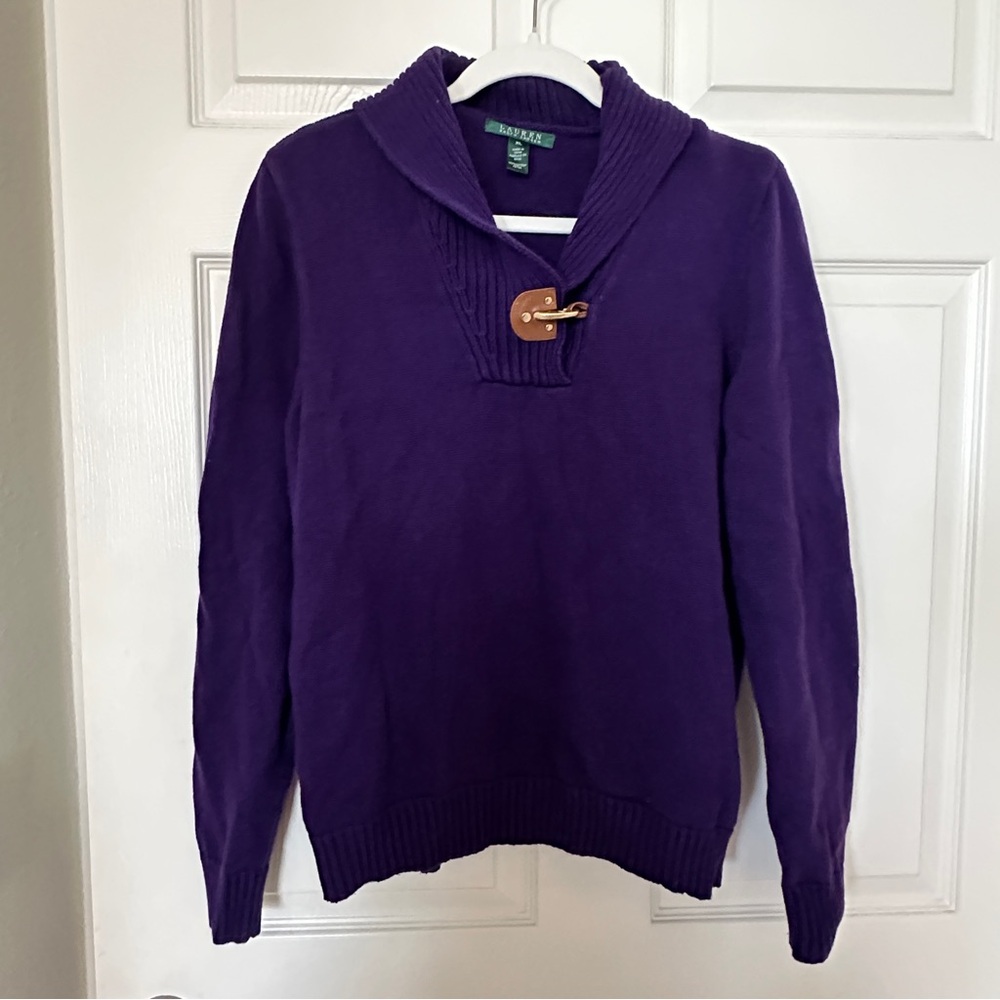 Ralph Lauren Deep Purple Knit Sweater